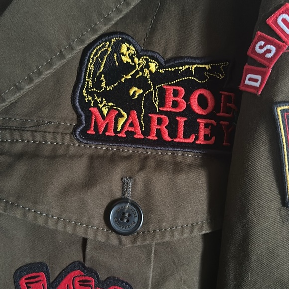 Brand New authentic Dsquared2 military patched Bob Marley jacket - Picture 15 of 17